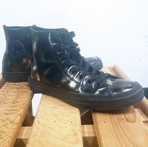 Converse brushed leather hi-top